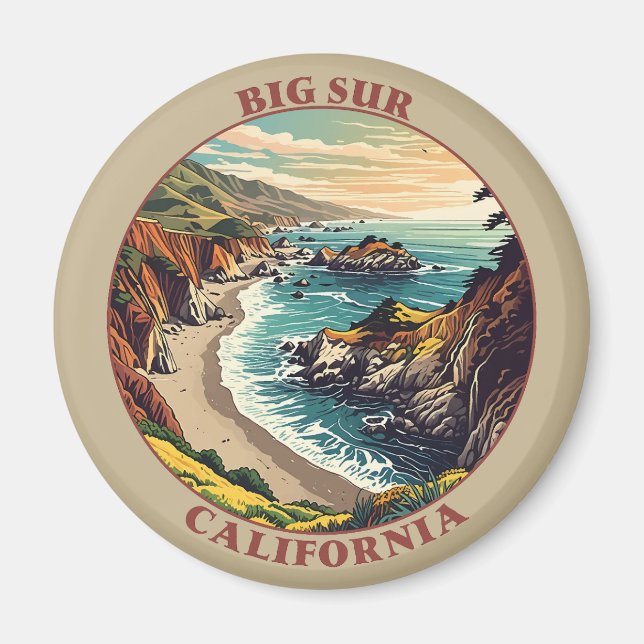 Big Sur California USA Magnet (Vorne)