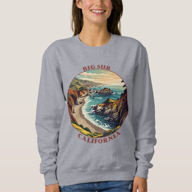 Big Sur California USA Sweatshirt (Vorderseite)