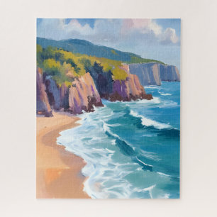 Big Sur, Kalifornien Aquarell-Ozean-Malerei