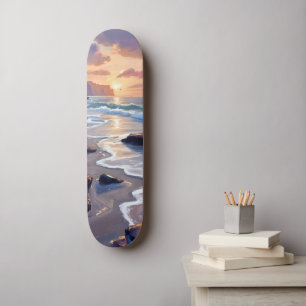 Big Sur, Kalifornien Küstenkunstmalerei Skateboard