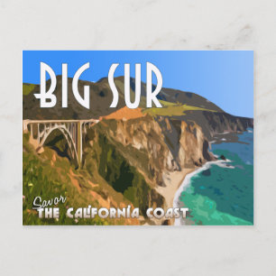 Big Sur Kalifornien Pacific Coast Highway Postkarte