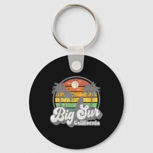 Big Sur Kalifornien Strandurlaub Retro Surfen Su Schlüsselanhänger