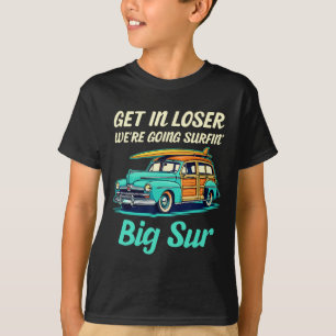Big Sur Kalifornien Strandurlaub Retro Surfen Su T-Shirt