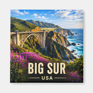 Big Sur Kalifornien USA Pazifikküsten-Roadtrip 🌊 Magnet