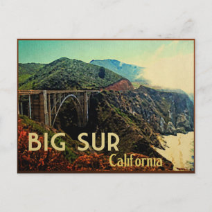 Big Sur Kalifornien Vintage Postkarte