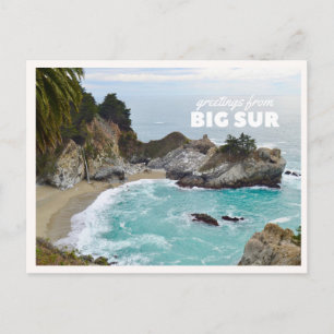 Big Sur McWay Wasserfall Pacific Coast Highway Postkarte