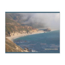 Big Sur Rocky Beach | Carte postale Blue Beach Son