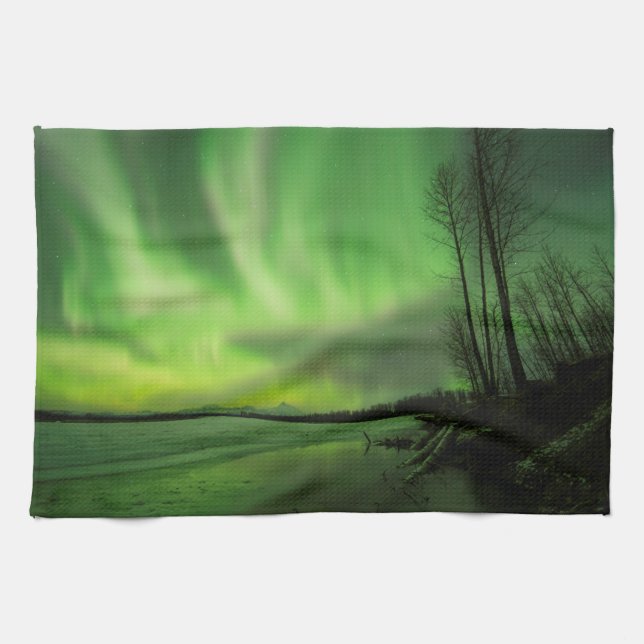 Big Susitna Aurora Geschirrtuch (Horizontal)