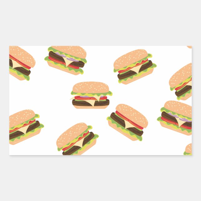 Big Tasty Burger Rechteckiger Aufkleber (Vorderseite)