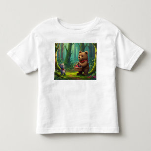 Big Teddy Bear und Baby Teddy Cartoon für Kinder Kleinkind T-shirt