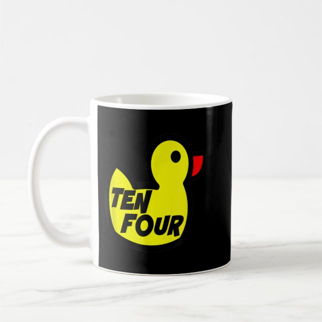 Big Ten Four Rubber Duck Convoy Trucker Geschenk Kaffeetasse (Links)