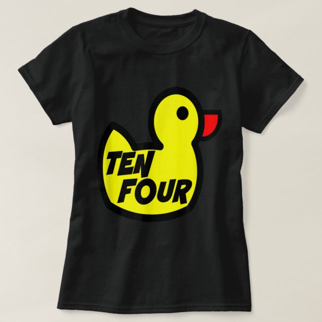 Big Ten Four Rubber Duck Convoy Trucker Geschenk T-Shirt (Design vorne)