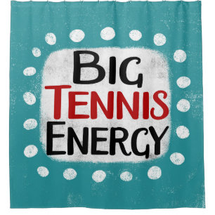 Big Tennis Energy Dusche Vorhang