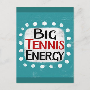 Big Tennis Energy Postkarte