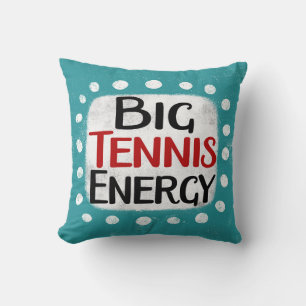 Big Tennis Energy Throw Kissen