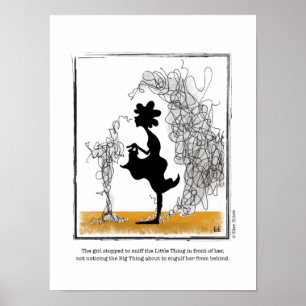 BIG THES Cartoon von Ellen Elliott Poster