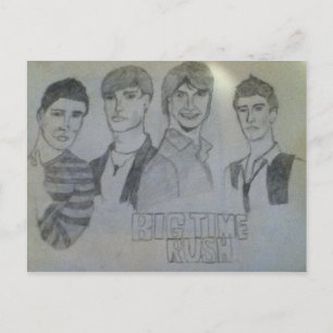 Big Time Rush Postkarte