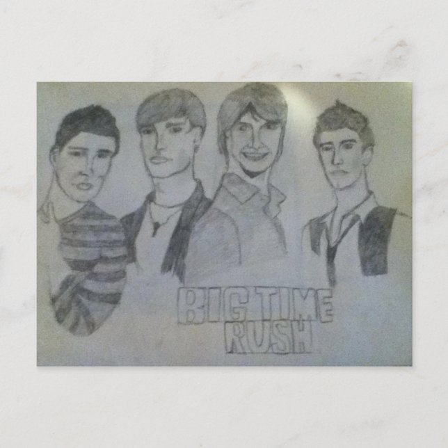 Big Time Rush Postkarte (Vorderseite)