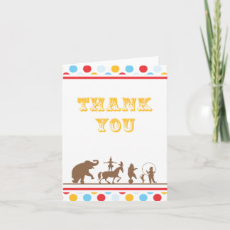 Big Top Circus Danke Karte