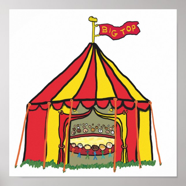 Big Top Circus Zelt Poster (Vorne)