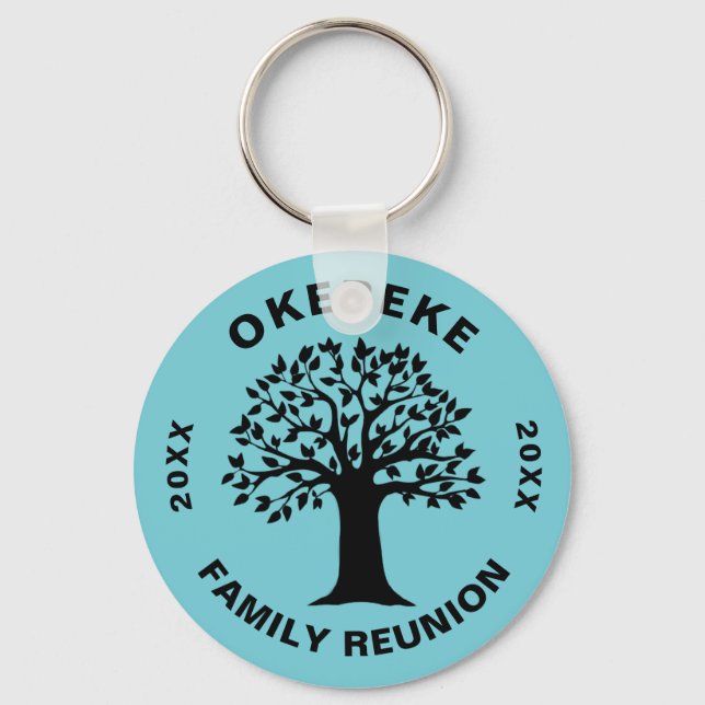 Big Tree Family Wiedersehen Souvenir Keepake Gesch Schlüsselanhänger (Vorderseite)