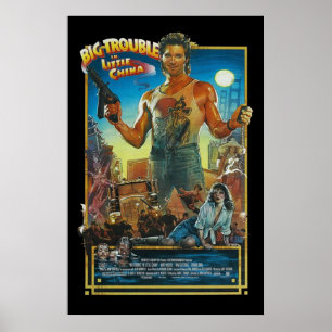 Big Trouble 80er Movie Artwork Filmaufnahmen Print Poster