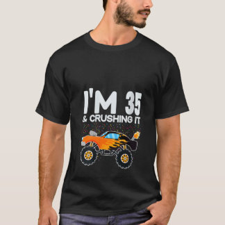 Big Truck 35. Geburtstag Junge ich bin 35 Jahre al T-Shirt