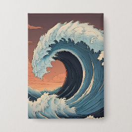 Big Tsunami Wave Button