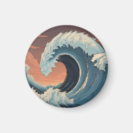Big Tsunami Wave Magnet