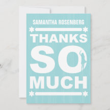 Big Type Bat Mitzvah Vielen Dank, dass Sie die Kar