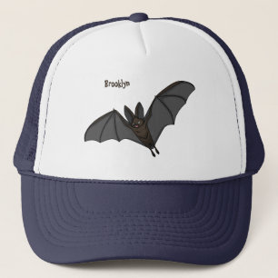 Big vampire bat cartoon illustration truckerkappe