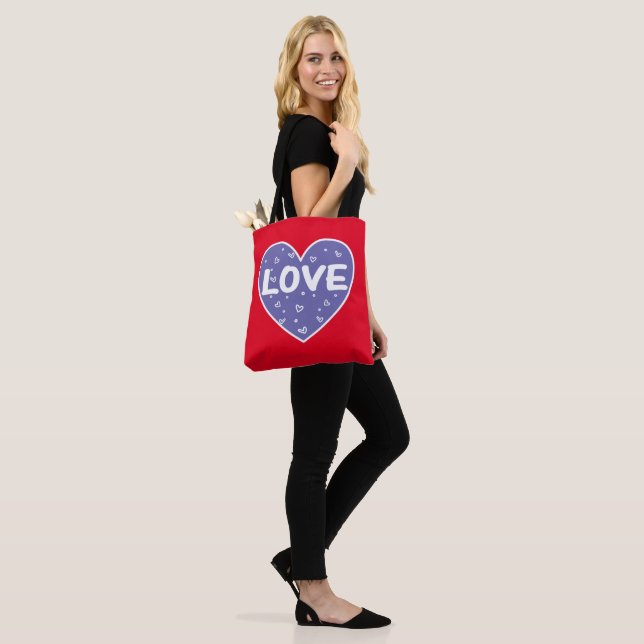 Big Veri Peri Liebe Herz Tasche (Am Model)
