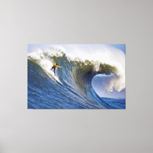 Big Wave beim Mavericks Surfwettbewerb Leinwanddruck