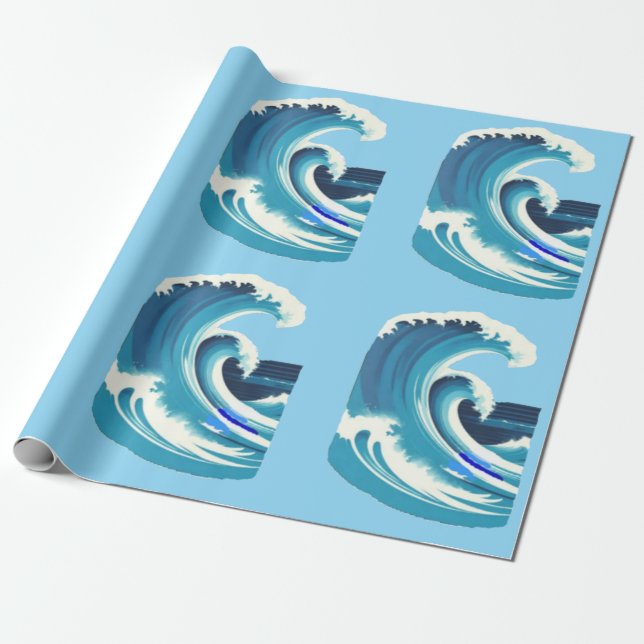 Big Wave Surfer Thunder_Cove Geschenkpapier (Ungerollt)