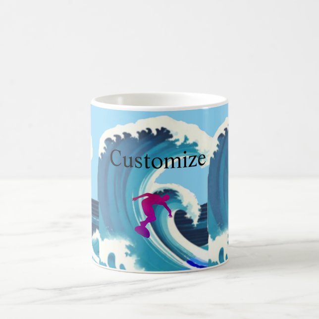 Big Wave Surfer Thunder_Cove Kaffeetasse (Mittel)