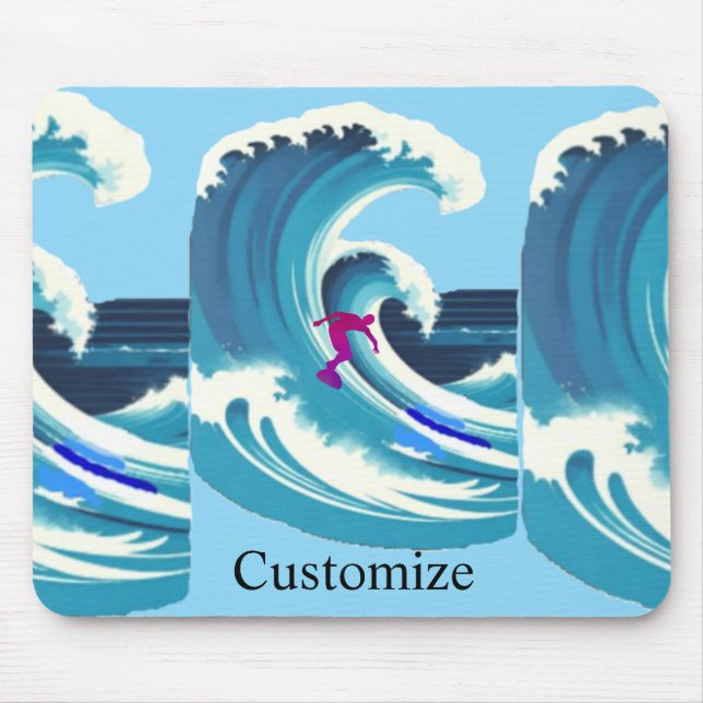 Big Wave Surfer Thunder_Cove Mousepad (Vorne)