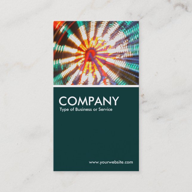 Big Wheel - Dunkelgrün Visitenkarte (Vorderseite)