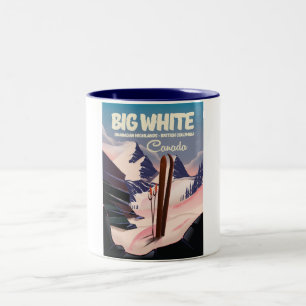 Big White British Columbia Canada Ski. Zweifarbige Tasse