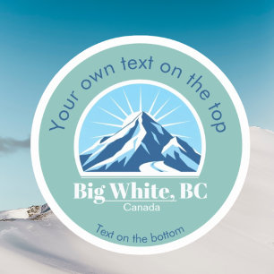 Big White British Columbia Kanada Blue Mountain Aufkleber