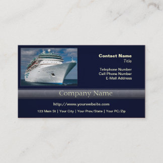 Big White Cruise Schiff Visitenkarte
