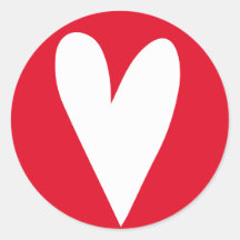 Big White Heart - Red Valentine's Day