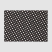 Big White Polka Punkte auf schwarz