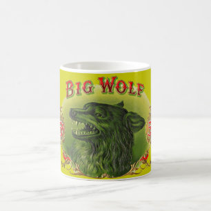 Big Wolf Zigarrenlabel Kaffeetasse