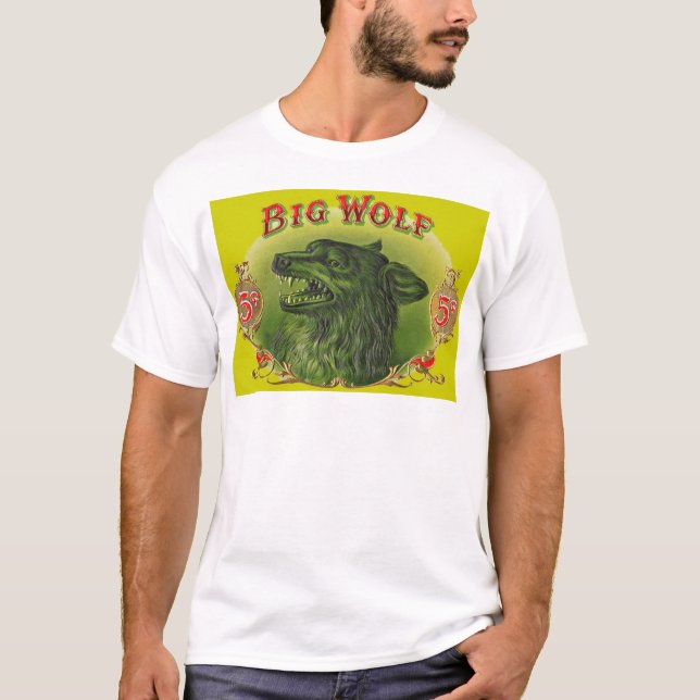 Big Wolf Zigarrenlabel T-Shirt (Vorderseite)