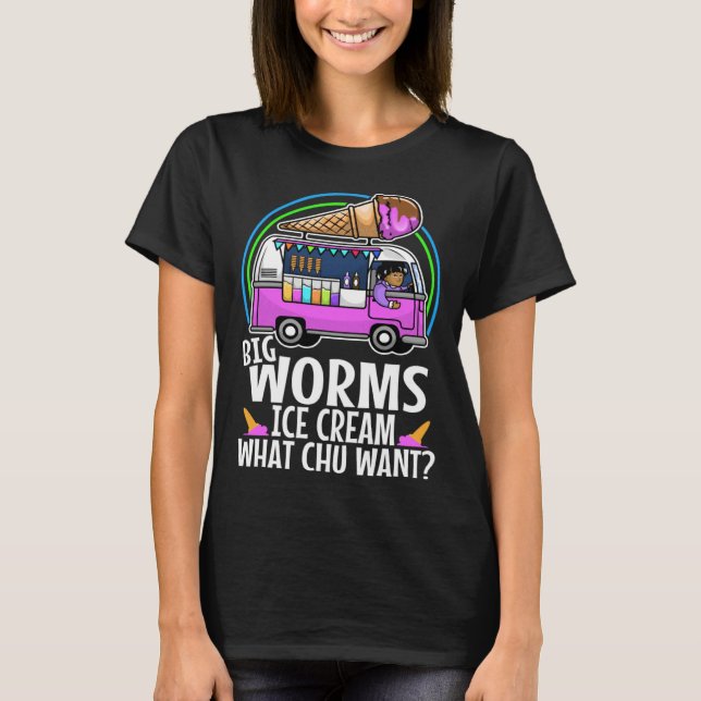 Big worms ice cream truck  3 T-Shirt (Vorderseite)