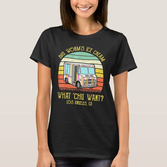 Big Worms Ice Cream Was Chu Wollte 2 T-Shirt (Vorderseite)