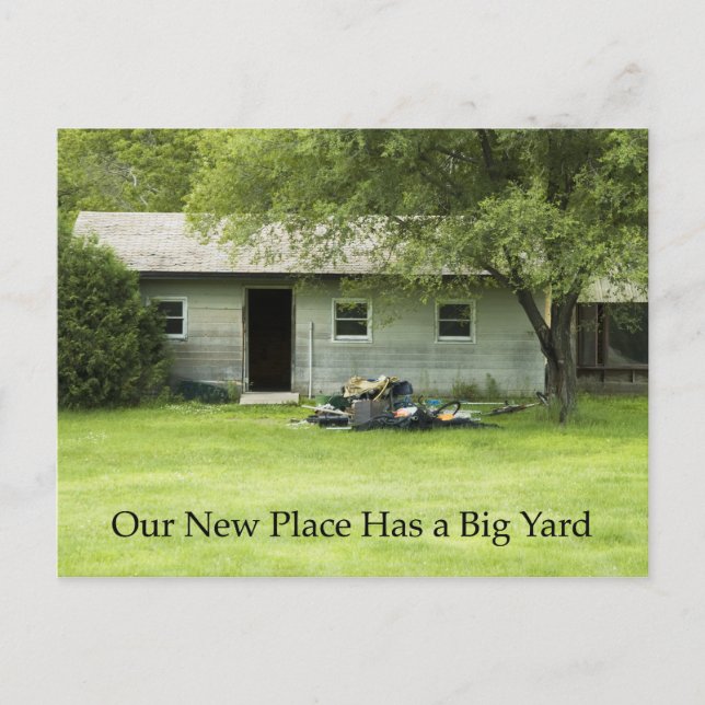 Big Yard - Änderung der Adresskarte Ankündigungspostkarte (Vorderseite)