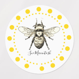 Big Yellow Bee Etiketten
