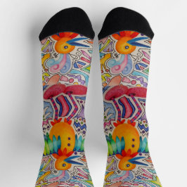 Big Yellow Bird Socken