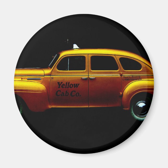 Big Yellow Cab Magnet (Vorne)
